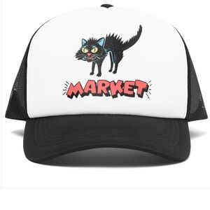 Market “Very Superstitious” Trucker Hat Brand New‎ One Size Snapback Cap